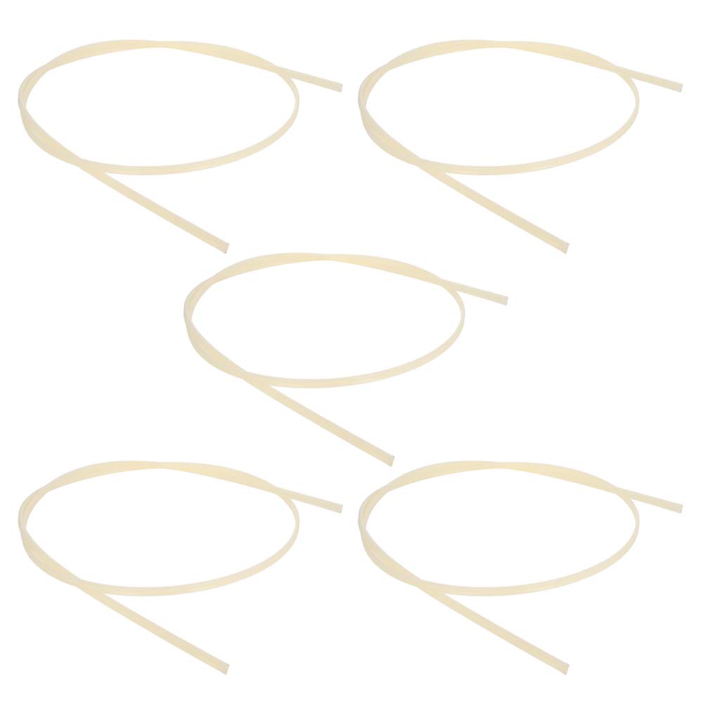 Othmro 5Pcs 3.28ft ABS Plastic Welding Rods, Light Gray 1/5"x1/38" (WxTHK) ABS Plastic Shell Repair Rods Welder Sticks for Daily Plastic Repair, Car bumper Plastic Repair, Hot Air Gun