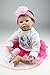 SanyDoll Reborn Baby Dolls, Baby Growth Partners, Headband Pink Small Safflower to Accompany Sleep Little Princess 22inch 55cm