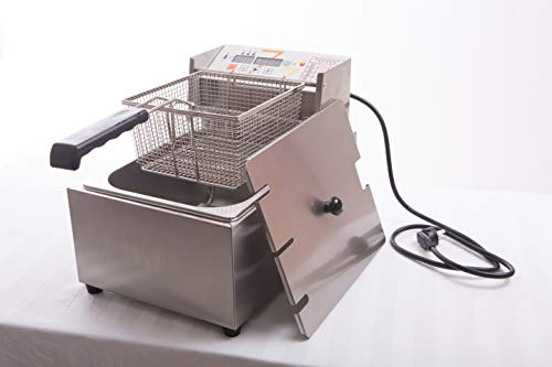 Click Here to See More Images Zz Pro Automatic Heavy-Duty Computer 5.5L Fryer with Intelligent System Precise Temperature Control 2500W Stainless Steel Commercial Use