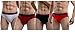 ETERNAL CENTURY Mens Underwear Soft Cotton Full-Cut Briefs (4-Pack) Stripe Medium