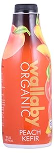 Image of Wallaby, Kefir Whole Milk Peach Organic, 32 Fl Oz