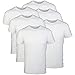 Gildan Platinum Men's Crew T-Shirts, White, Large, 6-Pack