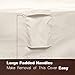 Vailge Patio Chair Covers, Lounge Deep Seat Cover, Heavy Duty and Waterproof Outdoor Lawn Patio Furniture Covers (1 pack-Medium Beige & Brown)