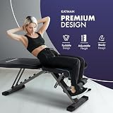 Kayman Adjustable Weight Bench 6 Back 4 Seat 3 Leg Levels Foldable Gym view 3
