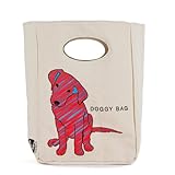 Fluf Canvas Lunch Bag | Lunch Box for Men, Women, Kids | Organic Cotton Meal Tote with Built-In Handle, Doggy Bag