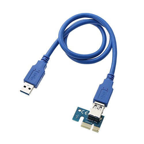 0.6m USB 3.0 PCI-E 1x to16x Extender Riser Card Adapter with SATA Power Cable - Thumbnail 4
