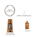 Decorman Wine Bottle Lights with Cork 12 Pcs 15 LEDs Cork Shape Silver Copper Wire Battery Powered LED Fairy String Lights for DIY/Decor/Party/Wedding/Christmas/Halloween