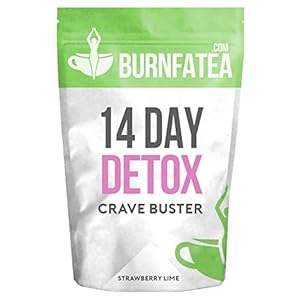 Burnfatea 14 Day Crave Buster Detox Tea | Weight Loss Slimming Tea | Appetite Suppressant – No Laxative Effect (Strawberry Lime)