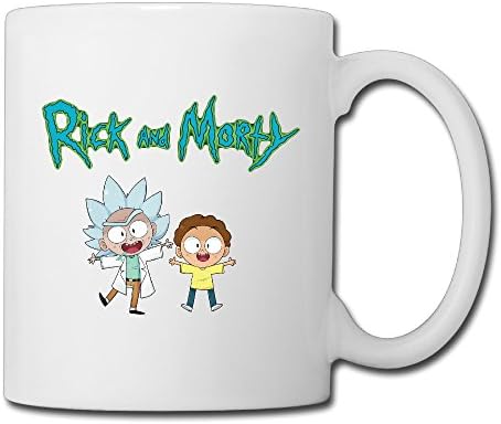 Cool Rick And Morty Ceramic Coffee Mug, Tea Cup | Best Gift For Men, Women And Kids - 13.5 Oz, White