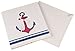 Clever Creations Nautical Anchor Collapsible Storage Organizer Folding Cube for Bedroom & Living Room | Perfect Size Storage for Books, Clothes, Electronics, and Gadgets | Mariner Sailor Theme