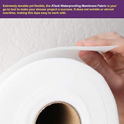 Atack Fiberglass Waterproofing Anti Fracture Membrane Fabric Sheet 6 Inches X 75 Feet Water Barrier Mesh Tape For Shower Walls And Tiles Amazon Com