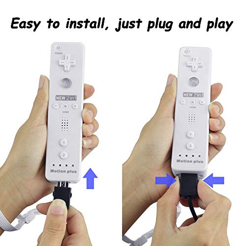 VIPITH Black Nunchuck Controller for Nintendo Wii Video Game Pack of 2