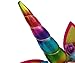 E&L Unicorn Head Band, Unicorn Head Wear, Unicorn Horn with Flower Dressing Headband Birthday Decoration, for Unicorn Themed Cake Topper, Fancy Dress Girl Party Decoration (Rainbow)