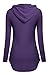 BEPEI Women Pullover,Hoodie Wear Fall Fashion Clothing Tunic Shirts Purple 2XL Trendy Clothes Pretty Elegant Long Sleeve Soft Comfortable Blouses Holiday Travel Daily Wear 2022 Plus Size