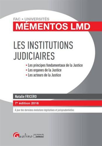 Les  institutions judiciaires