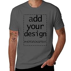 Custom Mens t Shitr Add Your Own Logo Text Photo
