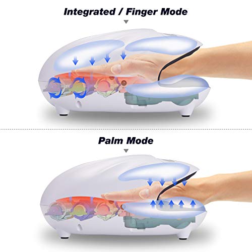 HoMove Hand Roller Massager, Compression Air Pressure Point Therapy Reflexology for Arthritis, Carpal Tunnel, Finger Roller Massage with Heat for Wrist, Pain Relief & Finger Numbness