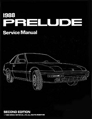 Click Here to See More Images 1988 Honda Prelude Shop Service Repair Manual Engine Drivetrain Electrical Body