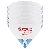 TCP Global 250 Pack of Paint Strainers with Fine 190 Micron Filter Tips - Premium"Pure Blue" Ultra-Flow Blue Nylon Mesh - Cone Paint Filter Screen