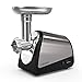 Homgeek Electric Meat Grinder, Sausage Maker 1200W Meat Machine Stainless Steel Meats Mincer With 3 Cutting Blades and 1 Sausage Stuffing Tubes Household & Commercial Food Grinding Mincing Machine