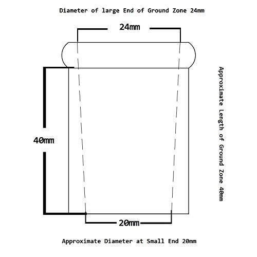 Laboy HMF010309 Glass Single Neck Round Bottom Boiling Flask 50 mL with 24/40 Joint Lab Glassware