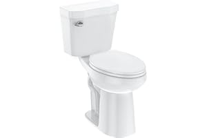 ELITEEDGE Two-Piece Toilets for Bathrooms, Extra Tall Toilet with 21" Height, Elongated with Soft Close Seat, Power Flush 1.28 GPF