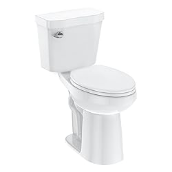 Two Piece Toilets Elongated, 21" Extra Tall Toilet