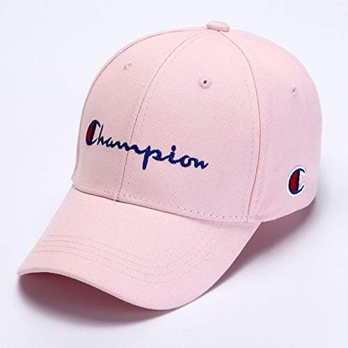 Unique Summer Base Visor Cap Champion Tide Brand Casual Sun hat Cap Men Man Women Girls Child (Pink