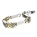 Urban Jewelry Impressive Men's Stainless Steel Bracelet Byzantine Chain, Gold Silver, 9 Inch