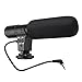 Camera Microphone, EIVOTOR Mic-01 3.5mm Digital Video Recording Microphone for D-SLR Camera, Black