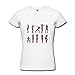 ADALINE Women's Radiohead Lotus Flower Dance 2016 T Shirt White S