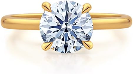Decatur Diamond District 14K White or Yellow Solid Gold Solitaire Engagement Rings for Women