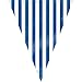 Striped Pennant Banner, 12 Feet, Royal Blue