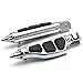 Stiletto Rear Foot Peg Foot Rests Chrome Compatible with Honda/Kawasaki/Suzuki/Yamaha Stiletto Motorcycle Foot Pegs Footrests Left+Right