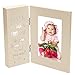 OUCHAN Baby Picture Frames 4x6 Light Up with Carved Wording-Twinkle Twinkle Little Star Cream white