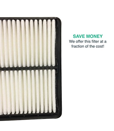 2 Replacements for Honda Rigid Panel Vehicle Air Filter, Maximum Air Flow, 1.93" x 8.67" x 10.44" in., Compatible With Part # A36309 & CA10467, by Think Crucial