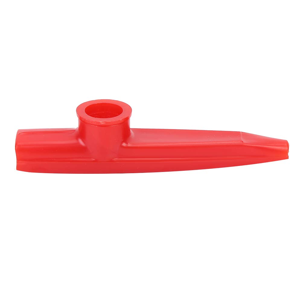 Kazoo, Plastic Mini Portable Mouth Kazoo Ukulele Guitar Partner Easy to Learn Musical Instrument(red)