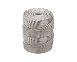 C-LON Tex 400 Heavy Weight Bead Cord, Silver - 1mm, 39 Yard Spool