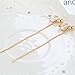 Simple Long Tassel Clip on Dangle Earring Clip for non Pierced Fashion for Girl