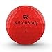 WILSON Staff DUO Golf Ball, Soft Optix, Red (WGWP42000)
