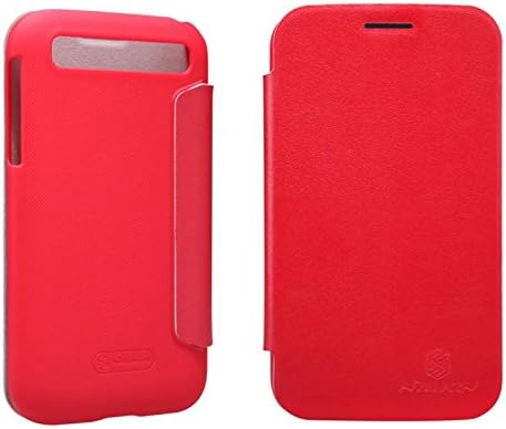 BlackBerry Classic Leather Case, Monoy(TM) Side PU Leather Super Frosted Shield Hard Case Cover for BlackBerry Classic Q20 (Red Leather Case)