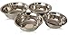 Checkered Chef Stainless Steel Mixing Bowl Set, 4 Metal Prep Bowls. Dishwasher Safe.
