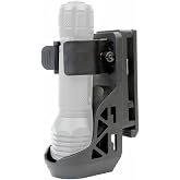 Tactical Flashlight Holster,Flashlight Holster for Belt, Flashlight Holder with Lever Side Lock System Rotatable Torch Holder Fit for 1"-1.55" Dia. Flashlight