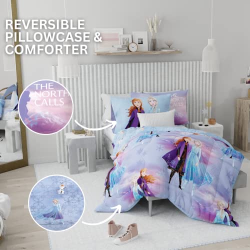 Disney Frozen 2 Kids Bedding Super Soft Comforter and Sheet Set with