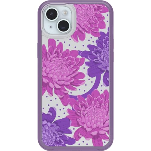 Funda para Apple iPhone 15 Plus/iPhone 14 PlusOtterBox Symmetry Clear MagSafe, resistente a golpes y caídas, Funda Protectora fina, Testada 3x con los estándares Militares anticaídas, Papercut Flowers