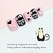 False Nails for Kids 24 Pcs Press On Girls Cute Fake Nails Tips