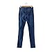 VICVIK Woman Knee Skinny Denim Distressed Ripped Boyfriend Jeans (L)