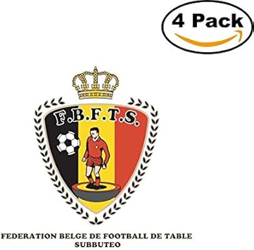 Amazon フェデレーションbelge De Football Deテーブルサブテオベルギーサッカーフットボールクラブfc 4ステッカー車バンパーウィンドウステッカーデカール4 X 4 Canvasbylam ホーム キッチン 通販