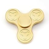 NEWBEA Hand Spinner Tri-Spinner Fidget Spinner Toy Stress Reducer (Metal Gold)