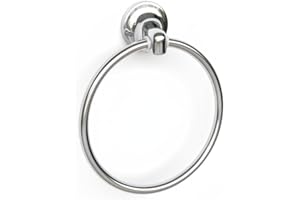 RYVAR Towel Ring, Hand Tower Holder for Bathroom, Tower Rack Wall Mounted with Stainless Steel, Essential Bathroom Accessory,